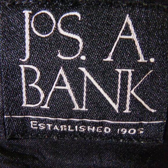 Jos A. Bank 44R Houndstooth Check Sport Coat Blazer Black White w/ Orange Blue O - Picture 7 of 7